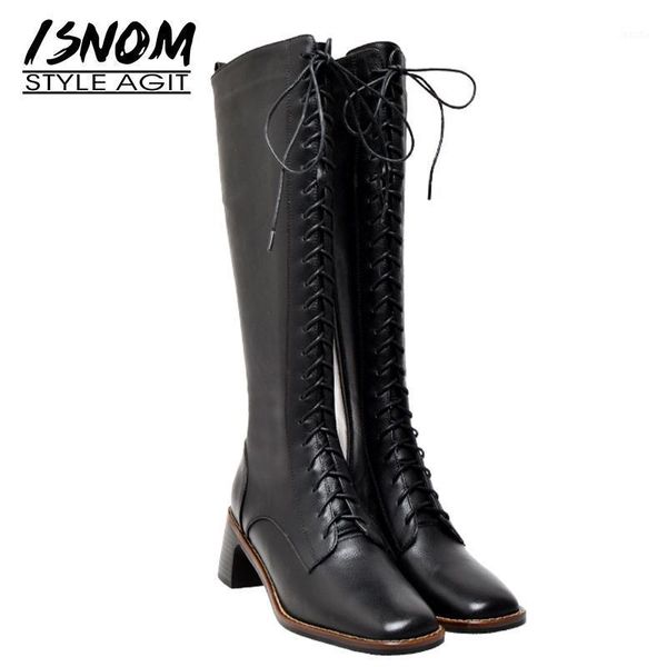 boots isnom high heels women cross tied mid-calf boot woman motorcycle shoes female square toe ladies winter 2021 1, Black
boots isnom high heels women cross tied mid-calf boot woman motorcycle shoes female square toe ladies winter 2021 1, Black