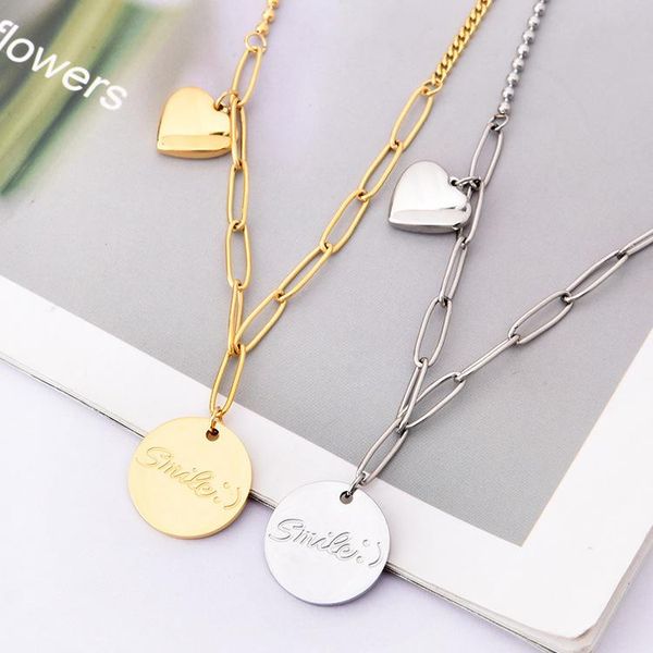 fashion thick chain short necklace three-dimensional love letter medal pendant sweater chain sale, Silver
fashion thick chain short necklace three-dimensional love letter medal pendant sweater chain sale, Silver