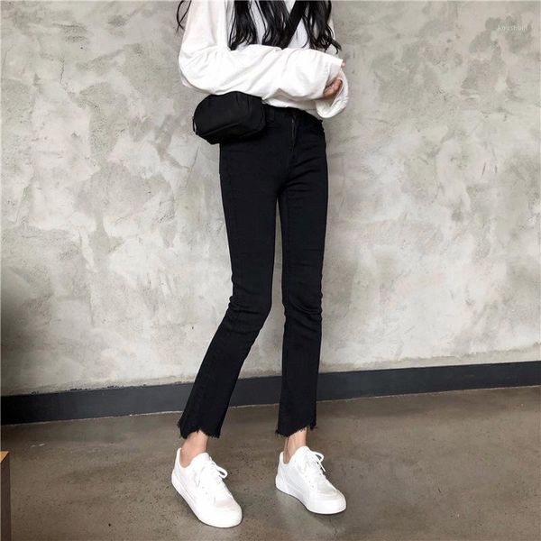 straight-leg pants women's 2019 new style korean-style elasticity high-waisted slimming fashion irregular trousers denim (ankle-1, Blue
straight-leg pants women's 2019 new style korean-style elasticity high-waisted slimming fashion irregular trousers denim (ankle-1, Blue