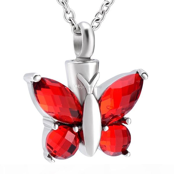 очарование crystal butterfly creamation мемориальный пепел урн надоглазие нержавеющая сталь кулон ожерелье ювелирные изделия для женщин, Silver 
очарование crystal butterfly creamation мемориальный пепел урн надоглазие нержавеющая сталь кулон ожерелье ювелирные изделия для женщин, Silver