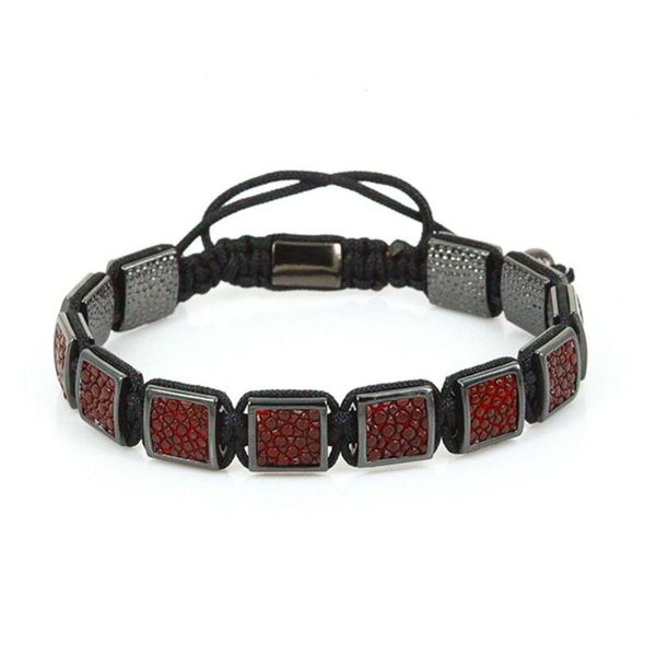 men bracelets luxury jewelry 2020 genuine stingray leather beads square charms braided macrame lace bracelets, Golden;silver
men bracelets luxury jewelry 2020 genuine stingray leather beads square charms braided macrame lace bracelets, Golden;silver