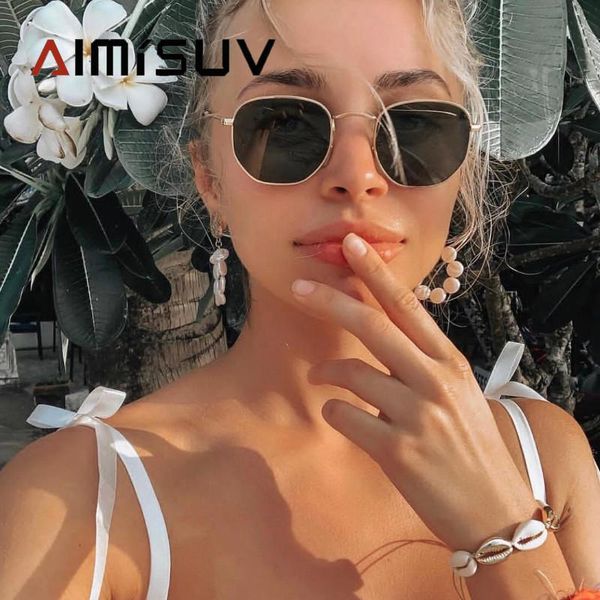 sunglasses aimisuv hexagon women brand designer small square men metal frame driving glasses female, White;black
sunglasses aimisuv hexagon women brand designer small square men metal frame driving glasses female, White;black