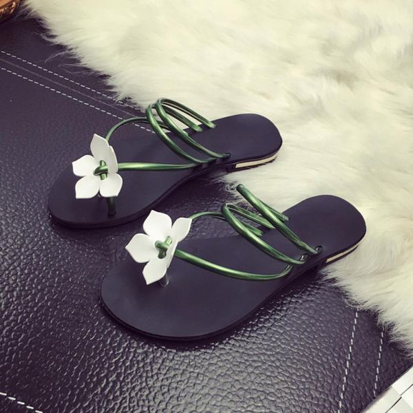 slippers flower floral women summer flip flops flat sandals beach thong shoes casual for ladies to choose, Black 
slippers flower floral women summer flip flops flat sandals beach thong shoes casual for ladies to choose, Black