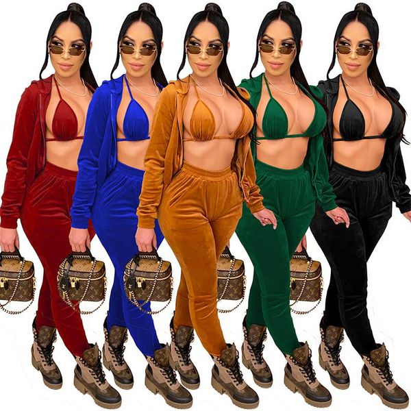 women's tracksuits 2021 autumn winter flannelette jacket suspender sports suit three piece set, Gray
women's tracksuits 2021 autumn winter flannelette jacket suspender sports suit three piece set, Gray