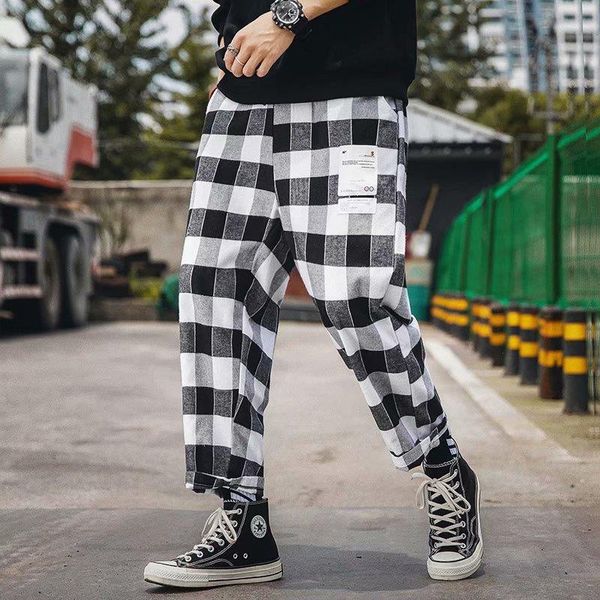 2020 summer plaid pants mens casual plaid loose sport pants trousers streetwear hip hop joggers pants straight harem, Black
2020 summer plaid pants mens casual plaid loose sport pants trousers streetwear hip hop joggers pants straight harem, Black
