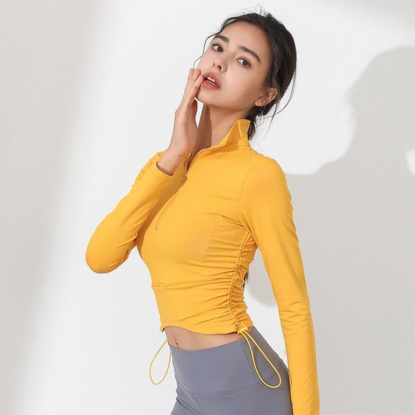 yoga outfits paris girl shirt women adjustable tie waist sports long sleeves gym wear zip tight stetch fitness slim workout1, White;red
yoga outfits paris girl shirt women adjustable tie waist sports long sleeves gym wear zip tight stetch fitness slim workout1, White;red