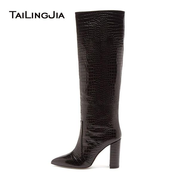 tailingjia ladies black high heel winter shoes footwear 2020 pointed toe tall long chunky heel womens white knee high boots
tailingjia ladies black high heel winter shoes footwear 2020 pointed toe tall long chunky heel womens white knee high boots