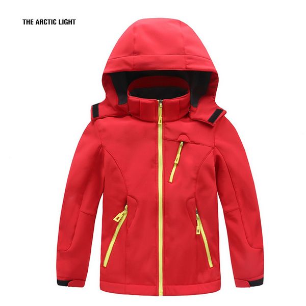 the arctic light winter boys girls waterproof outdoor soft shell camping jacket kids fleece sport wear windproof hiking coat q1201, Black;brown
the arctic light winter boys girls waterproof outdoor soft shell camping jacket kids fleece sport wear windproof hiking coat q1201, Black;brown