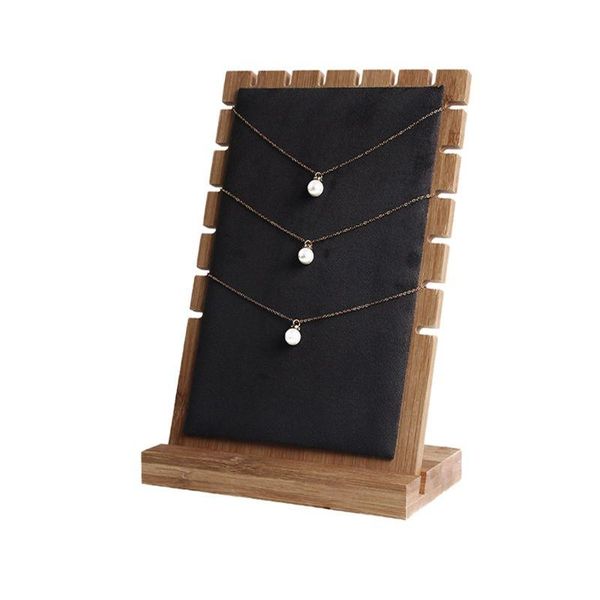 bamboo jewelry display stand showcase for pendant necklace u50c, Pink;blue
bamboo jewelry display stand showcase for pendant necklace u50c, Pink;blue