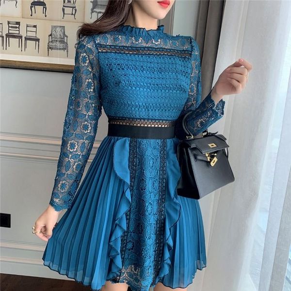 new arrival autumn runway self portrait elegant women's dress hollow out luxury lace ruffle mini dresses vestidos, Black;gray
new arrival autumn runway self portrait elegant women's dress hollow out luxury lace ruffle mini dresses vestidos, Black;gray