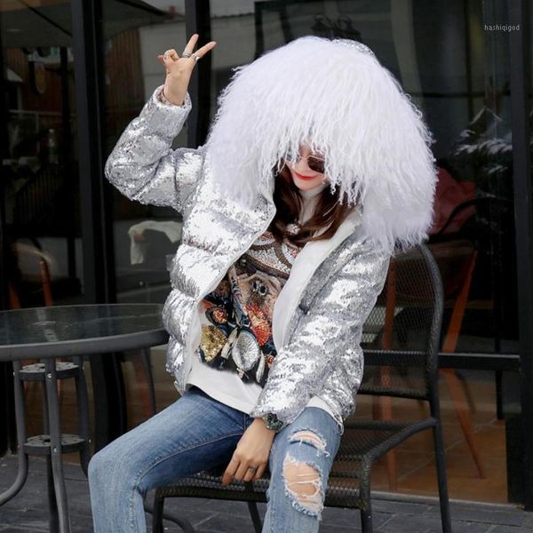 2018 winter hooded down cotton jacket women heavy work sequins thicker coat female parka casual back letter warm outerwear l17451, Black
2018 winter hooded down cotton jacket women heavy work sequins thicker coat female parka casual back letter warm outerwear l17451, Black