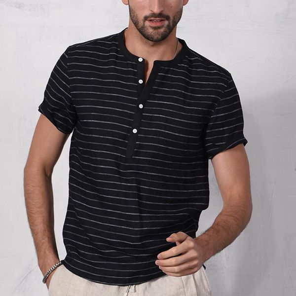 men shirt vintage splicing button linen solid beach summer blouse short sleeve retro shirts shirt men camisa masculina, White;black
men shirt vintage splicing button linen solid beach summer blouse short sleeve retro shirts shirt men camisa masculina, White;black