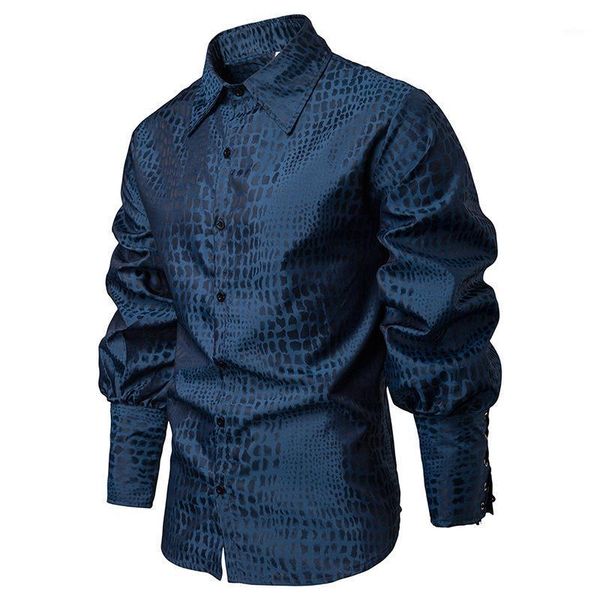 sleeve long men shirts stage costume medieval gentlemen new fashion large plaid riding dress banquet slim fit black blue purple1, White;black
sleeve long men shirts stage costume medieval gentlemen new fashion large plaid riding dress banquet slim fit black blue purple1, White;black