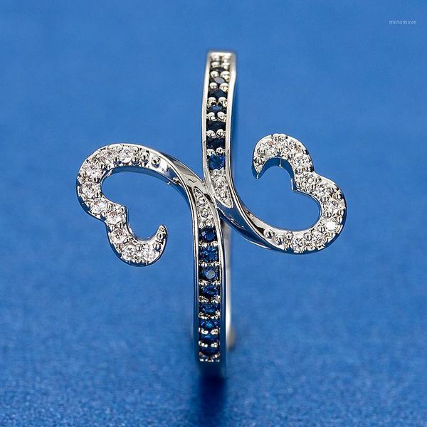cluster rings fashion crystal heart butterfly wedding for women silver color zircon glamour finger jewelry girl gift bijoux1, Golden;silver
cluster rings fashion crystal heart butterfly wedding for women silver color zircon glamour finger jewelry girl gift bijoux1, Golden;silver