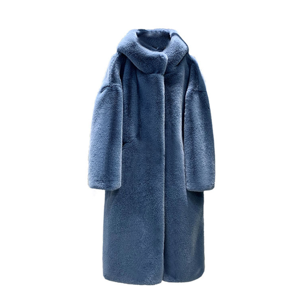 women's fur & faux autumn and winter female long coat women warm thickened loose plush hat woolen cloth girls outerwear, Black
women's fur & faux autumn and winter female long coat women warm thickened loose plush hat woolen cloth girls outerwear, Black