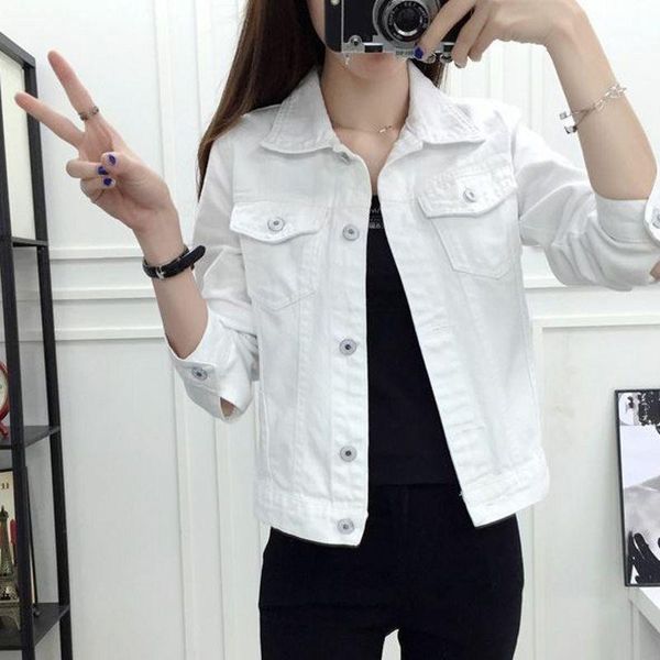 2020 spring women denim jacket light blue bomber short jeans casual ripped woman's coat slim long sleeve casual female jacket1, Black;brown
2020 spring women denim jacket light blue bomber short jeans casual ripped woman's coat slim long sleeve casual female jacket1, Black;brown