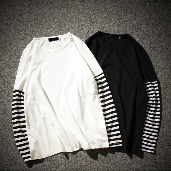 spring autumn long sleeve t-shirts men o-neck striped patchwork long t shirts men fashion casual streetwear men tee shirts 201203, White;black
spring autumn long sleeve t-shirts men o-neck striped patchwork long t shirts men fashion casual streetwear men tee shirts 201203, White;black