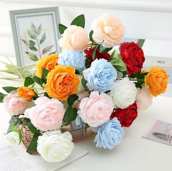 plastic artificial flower 3 heads stem long silk flowers garden party wedding bouquet bridal peony decorcoration
plastic artificial flower 3 heads stem long silk flowers garden party wedding bouquet bridal peony decorcoration