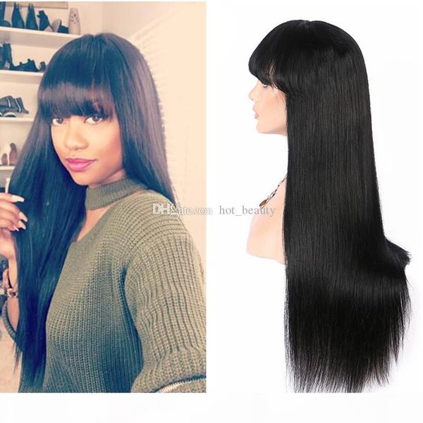 full lace human hair wig with bangs indian virgin hair glueless front lace wig with bang wholesale price slik straight wigs, Black;brown
full lace human hair wig with bangs indian virgin hair glueless front lace wig with bang wholesale price slik straight wigs, Black;brown