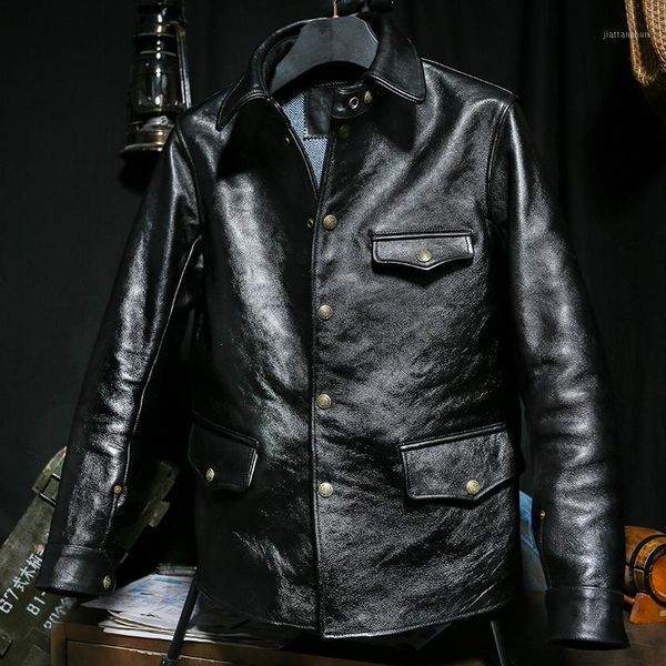 100% genuine leather jacket men vintage horsehide coat spring autumn mens jackets 2020 chaquetas hombre pph30051, Black
100% genuine leather jacket men vintage horsehide coat spring autumn mens jackets 2020 chaquetas hombre pph30051, Black