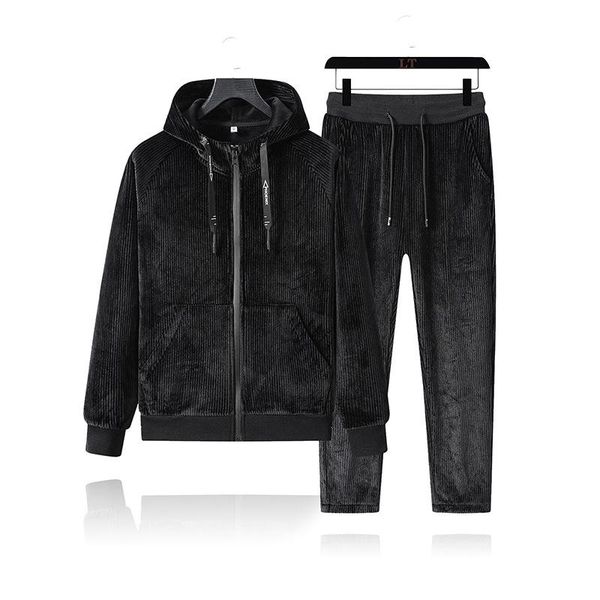 boutique suit men's autumn winter mink hair hooded cardigan long sleeve sweater casual pants plush two piece men's suit fashion, Gray
boutique suit men's autumn winter mink hair hooded cardigan long sleeve sweater casual pants plush two piece men's suit fashion, Gray