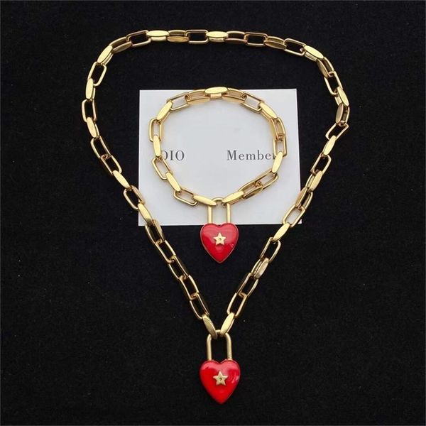 87% off wholesale shop dejia new style lock star love red glue dropping enamel pendant necklace women's suit, Silver
87% off wholesale shop dejia new style lock star love red glue dropping enamel pendant necklace women's suit, Silver