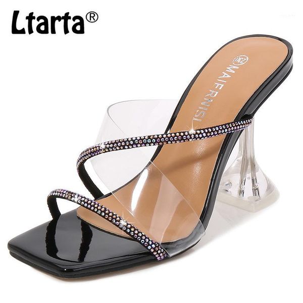 sandals ltarta women's heels fairy style transparent open toe thin slipper 2021 crystal wear banquet wz-9720-31, Black
sandals ltarta women's heels fairy style transparent open toe thin slipper 2021 crystal wear banquet wz-9720-31, Black