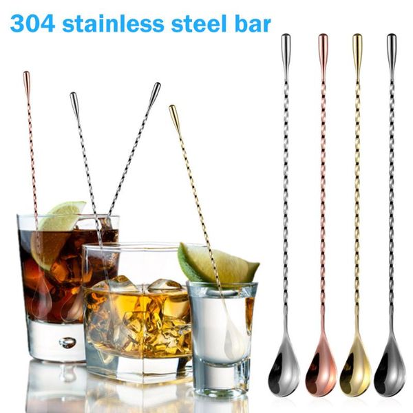 spoons 30cm stainless steel mixing cocktail spoon spiral pattern bar teadrop stir bartender stirring tools
spoons 30cm stainless steel mixing cocktail spoon spiral pattern bar teadrop stir bartender stirring tools