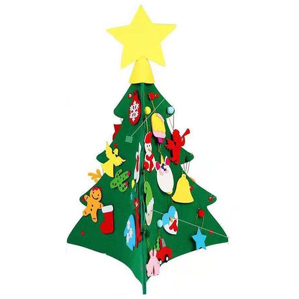 3d diy felt christmas tree with ornaments kids new year toys artificial tree xmas gifts door wall hanging decorations
3d diy felt christmas tree with ornaments kids new year toys artificial tree xmas gifts door wall hanging decorations