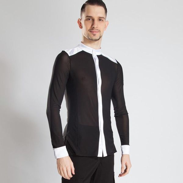 stage wear standard men latin dance transparent net yarn long sleeves for male salsa cha rumba dancing shirt dl3726, Black;red
stage wear standard men latin dance transparent net yarn long sleeves for male salsa cha rumba dancing shirt dl3726, Black;red