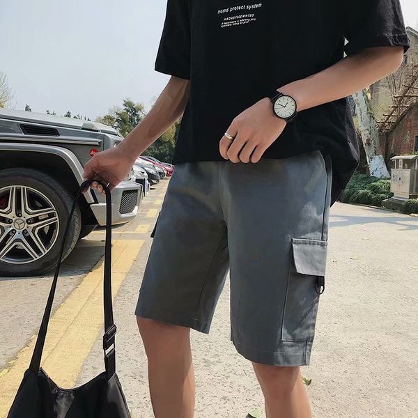 tooling shorts men's summer korean trend capris versatile straight casual loose sports pants, White;black
tooling shorts men's summer korean trend capris versatile straight casual loose sports pants, White;black