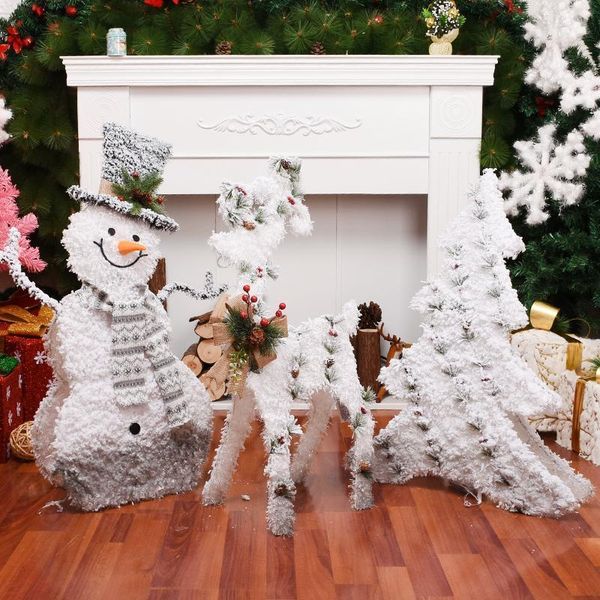 cute snowman christmas decoration wrought iron glowing 2021 new year l shopping mall window scene new year's eve decorations1
cute snowman christmas decoration wrought iron glowing 2021 new year l shopping mall window scene new year's eve decorations1