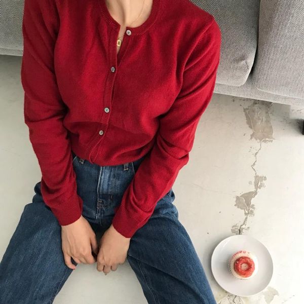 very lovely basice item solid color cardigan women knitted sweater spring pull femme jersey mujer, White
very lovely basice item solid color cardigan women knitted sweater spring pull femme jersey mujer, White