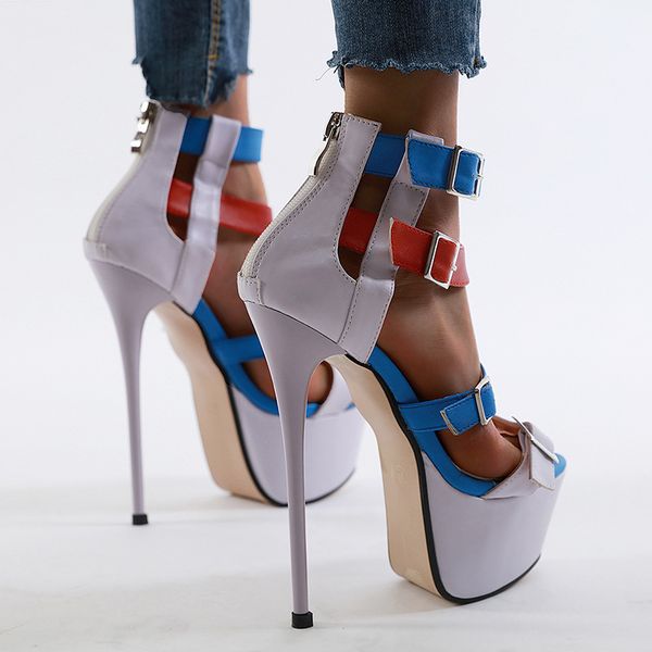 spring new color matching sandals women stiletto high heel waterproof platform 35-40 large size women's shoes, Black
spring new color matching sandals women stiletto high heel waterproof platform 35-40 large size women's shoes, Black