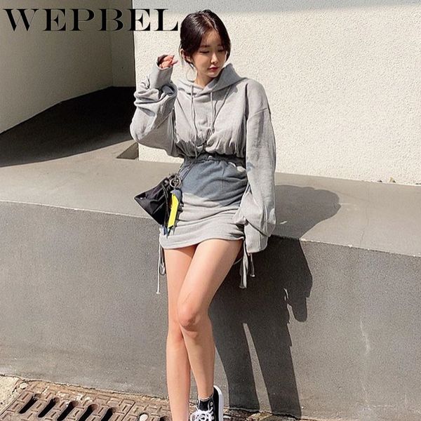 women autumn elegant loose drawstring waist hooded dress casual ladies long sleeve ruched hoodies dress q1210, Black;gray
women autumn elegant loose drawstring waist hooded dress casual ladies long sleeve ruched hoodies dress q1210, Black;gray