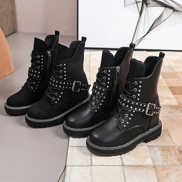 womens boots shoes metal buckle british style boots feminine comfortable footwear elegant female booties botas de mujer1, Black
womens boots shoes metal buckle british style boots feminine comfortable footwear elegant female booties botas de mujer1, Black