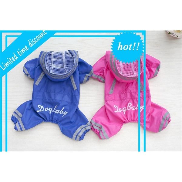 new clothes raincoat jumpsuit with hat summer rainy day waterproof jacket for dog cat pet perro del inpermeable s-xxl
new clothes raincoat jumpsuit with hat summer rainy day waterproof jacket for dog cat pet perro del inpermeable s-xxl