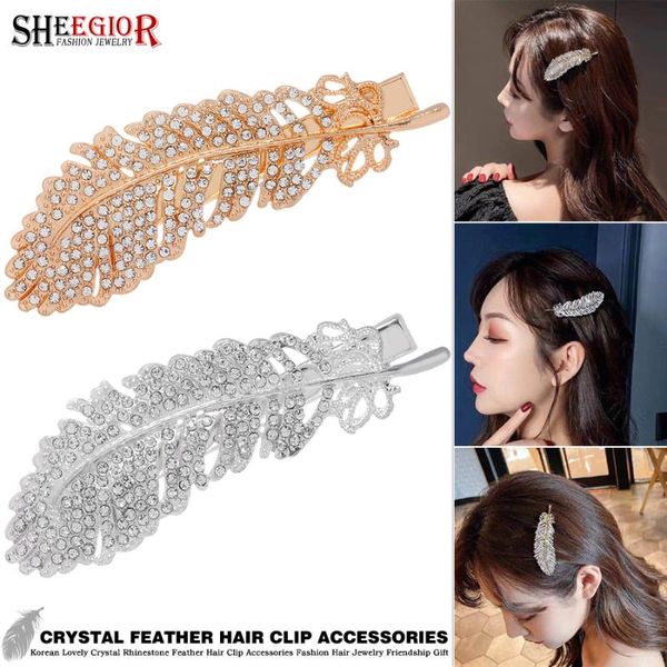 hair clips & barrettes crystal feather hairpin barrette cute rhinestone leaf jewelry wedding bride clip accessories for girls friendship gif, Golden;silver
hair clips & barrettes crystal feather hairpin barrette cute rhinestone leaf jewelry wedding bride clip accessories for girls friendship gif, Golden;silver