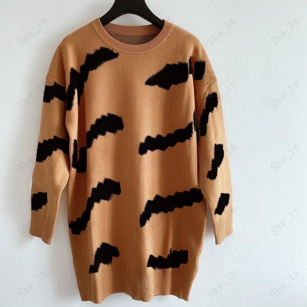 women's sweaters casual knit dress contrast color long sleeve autumn fashion wear classic letter pattern, White;black
women's sweaters casual knit dress contrast color long sleeve autumn fashion wear classic letter pattern, White;black
