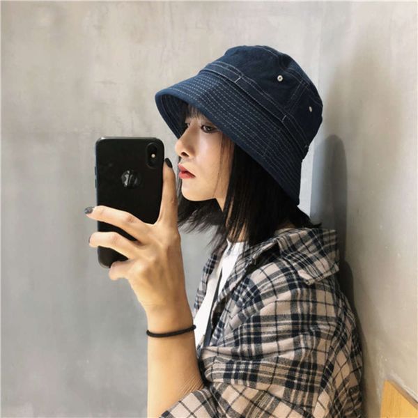female summer cowboy small brim fisherman's korean version simple versatile leisure basin men's fashion sun hat, Blue;gray
female summer cowboy small brim fisherman's korean version simple versatile leisure basin men's fashion sun hat, Blue;gray