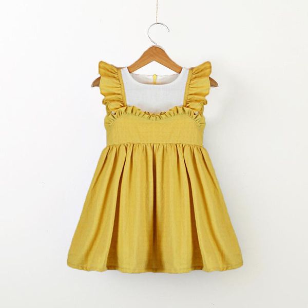 girl's dresses 2021 spring baby girl princess dress, summer casual color block sleeve round neck pleated one-piece, Red;yellow
girl's dresses 2021 spring baby girl princess dress, summer casual color block sleeve round neck pleated one-piece, Red;yellow