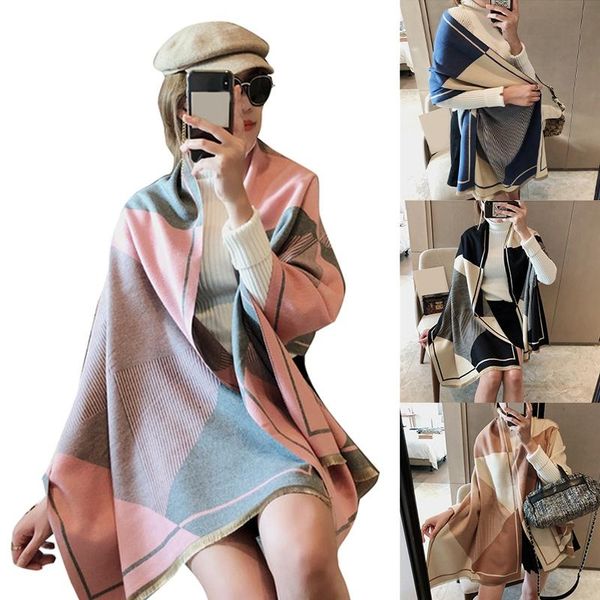 fashion winter women's cashmere scarf luxury retro warm shawl scarf casual color warm bib lattice blanket, Blue;gray
fashion winter women's cashmere scarf luxury retro warm shawl scarf casual color warm bib lattice blanket, Blue;gray