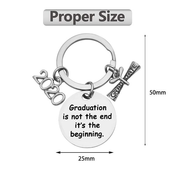 keychains stainless 4 pcs steel class graduation gift for her or him (beginning, Silver
keychains stainless 4 pcs steel class graduation gift for her or him (beginning, Silver