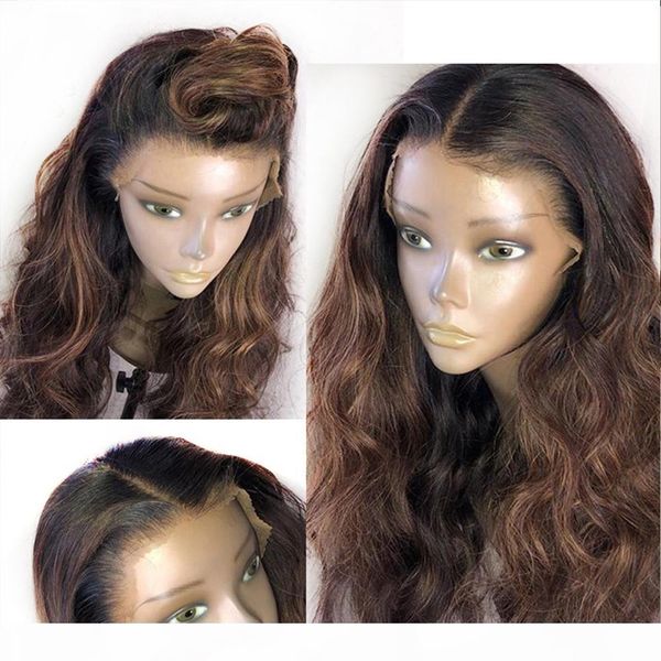 13x6 lace frontal wigs with baby hair pre plucked remy body wave full lace human hair wigs brown highlight peruvian wig 360 lace front wig, Black
13x6 lace frontal wigs with baby hair pre plucked remy body wave full lace human hair wigs brown highlight peruvian wig 360 lace front wig, Black