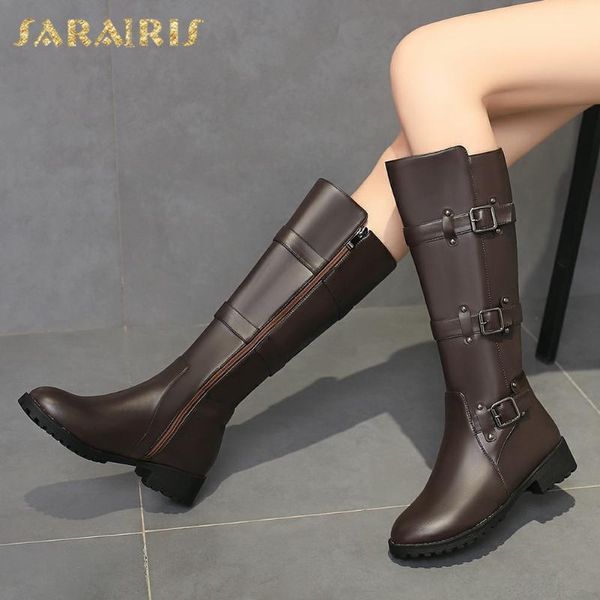 sarairis 2021 new fashion plus size 50 buckle decoration chunky low heels concise trendy comfy fashionable boots woman shoes, Black
sarairis 2021 new fashion plus size 50 buckle decoration chunky low heels concise trendy comfy fashionable boots woman shoes, Black