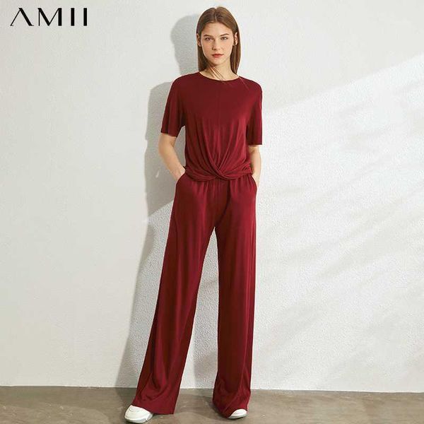 amii minimalism spring summer fashion women set solid oneck loose pleated design tshirt elastic waist loose female set 120703051, White
amii minimalism spring summer fashion women set solid oneck loose pleated design tshirt elastic waist loose female set 120703051, White