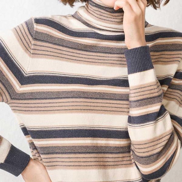 autumn women's 2021 new soft waxy winter rainbow knitted pile collar loose pullover striped base sweater1, White;black
autumn women's 2021 new soft waxy winter rainbow knitted pile collar loose pullover striped base sweater1, White;black