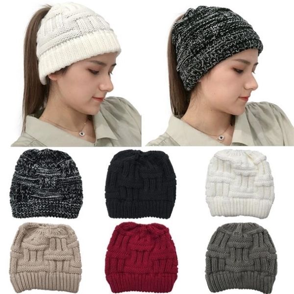 ponytail beanie cross cap headgear knitted hat winter fashion wool caps girl knitting bonnet beanies back opening hats sea shipping dhc2659
ponytail beanie cross cap headgear knitted hat winter fashion wool caps girl knitting bonnet beanies back opening hats sea shipping dhc2659