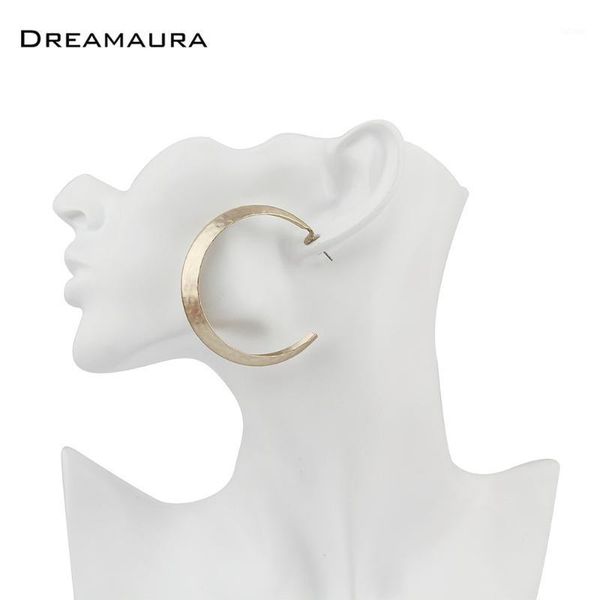 dreamaura hiphop stainless steel c shape big circle handmade stud earrings women statement jewelry party gift1, Golden;silver
dreamaura hiphop stainless steel c shape big circle handmade stud earrings women statement jewelry party gift1, Golden;silver