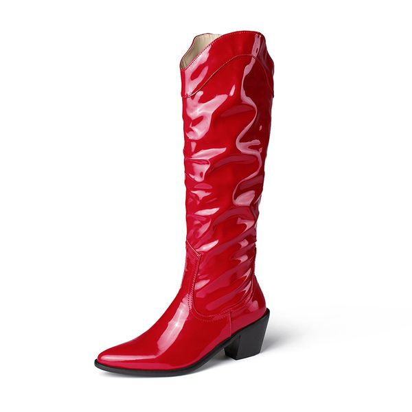 2021 the new westerner to the high-knee-boot painting plied black-on red-white slide in high heels strapping women's riding boots htg2
2021 the new westerner to the high-knee-boot painting plied black-on red-white slide in high heels strapping women's riding boots htg2